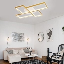 Plafondlamp met mozaïek geometrische vierkante vorm