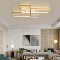 Plafondlamp met mozaïek geometrische vierkante vorm