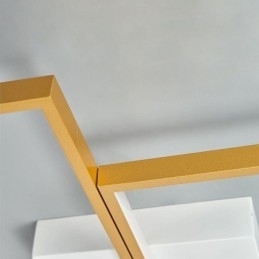 Plafondlamp met mozaïek geometrische vierkante vorm