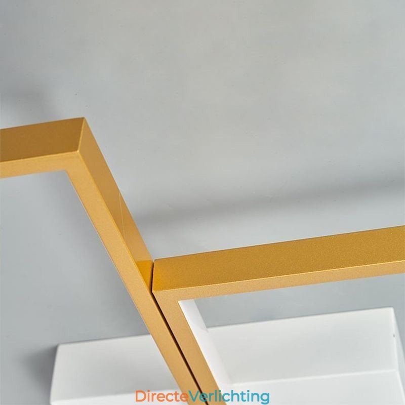 Plafondlamp met mozaïek geometrische vierkante vorm