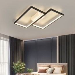 Plafondlamp in de vorm van een vierkant mozaïek met geometrische vormen