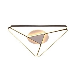 Minimalistische plafondlamp in driehoekvorm