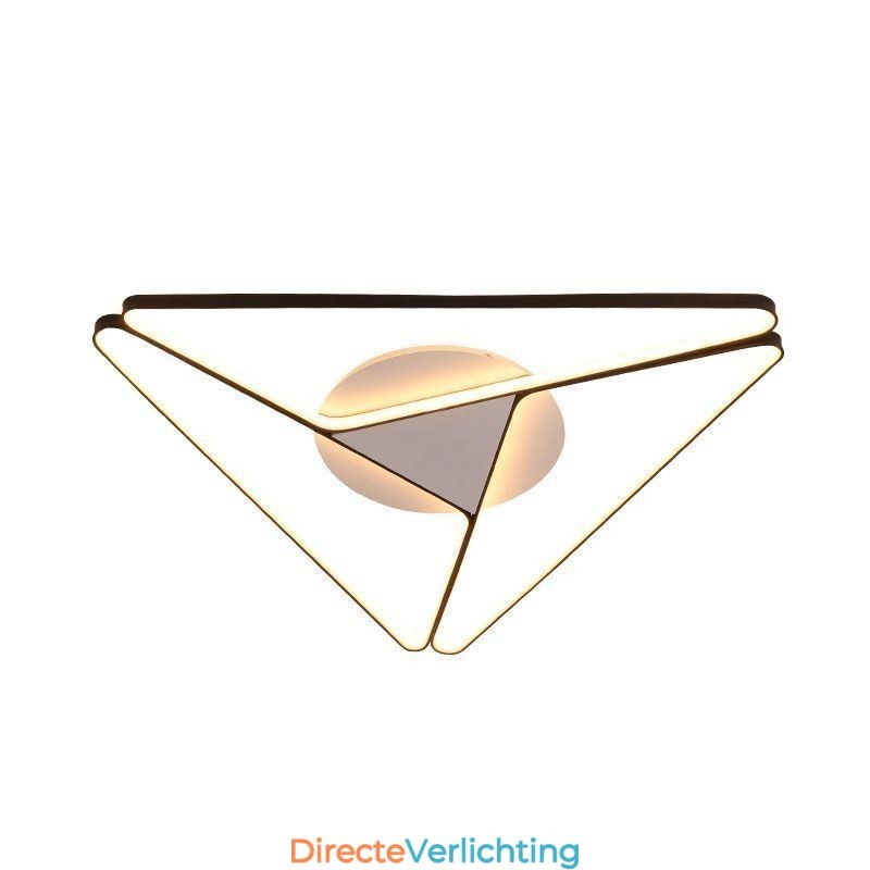Minimalistische plafondlamp in driehoekvorm