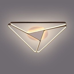 Minimalistische plafondlamp in driehoekvorm