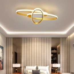 Minimalistische plafondlamp met plafondmontage in de vorm van een planeet