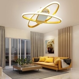 Minimalistische plafondlamp met plafondmontage in de vorm van een planeet