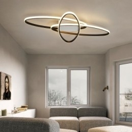 Minimalistische plafondlamp met plafondmontage in de vorm van een planeet