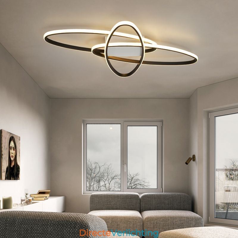 Minimalistische plafondlamp met plafondmontage in de vorm van een planeet