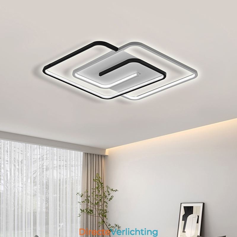 Inbouw plafondlamp van acryl met vierkante vorm