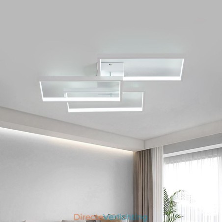 Inbouw plafondlamp van acryl, geometrisch rechthoekig Inbouw plafondlamp van acryl, geometrisch rechthoekig