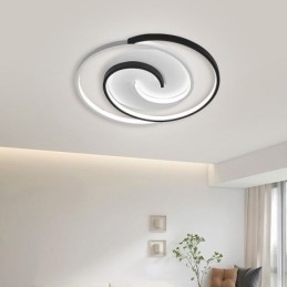 Plafondlamp van acryl met ronde vorm, voor vlakke montage