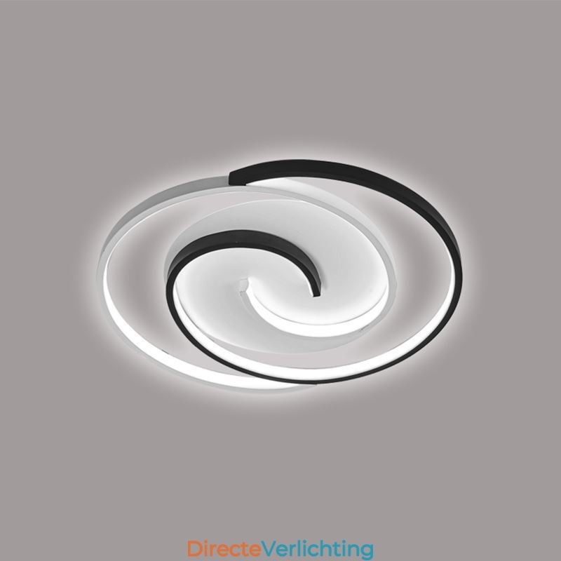 Plafondlamp van acryl met ronde vorm, voor vlakke montage