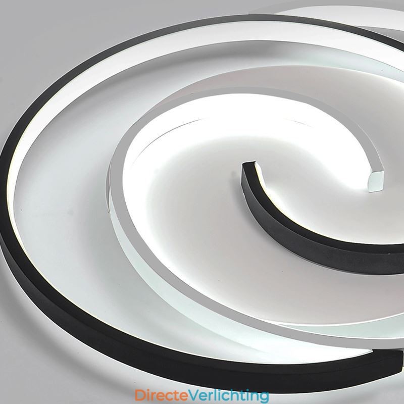 Plafondlamp van acryl met ronde vorm, voor vlakke montage
