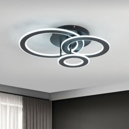 Plafondlamp van drievoudig rond acryl