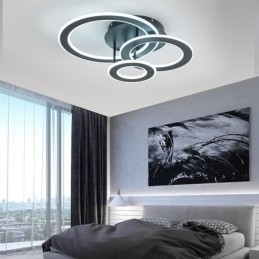 Plafondlamp van drievoudig rond acryl