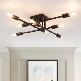 Landelijke Retro Plafondlamp in Amerikaanse Industriële Stijl, Decoratieve Plafondlamp