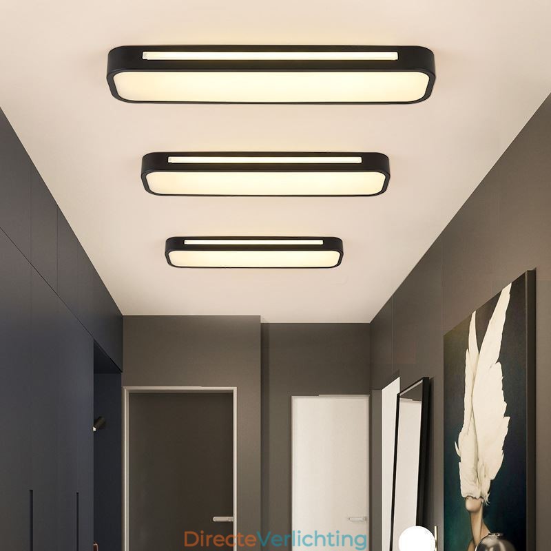 Moderne plafondlamp van acryl met inbouwmontage