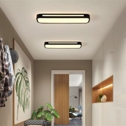Moderne plafondlamp van acryl met inbouwmontage