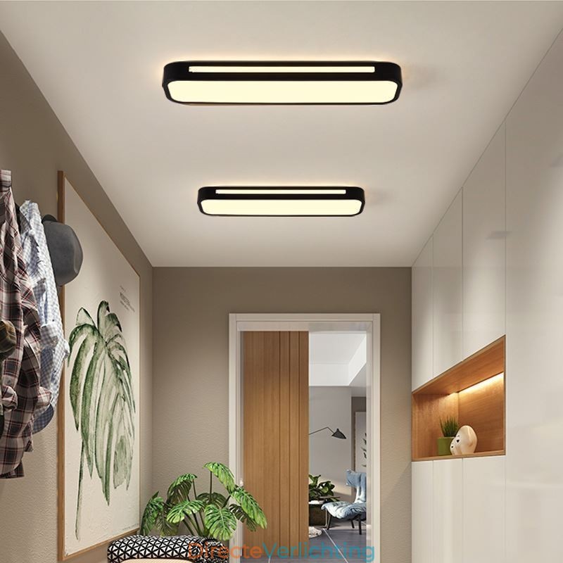 Moderne plafondlamp van acryl met inbouwmontage
