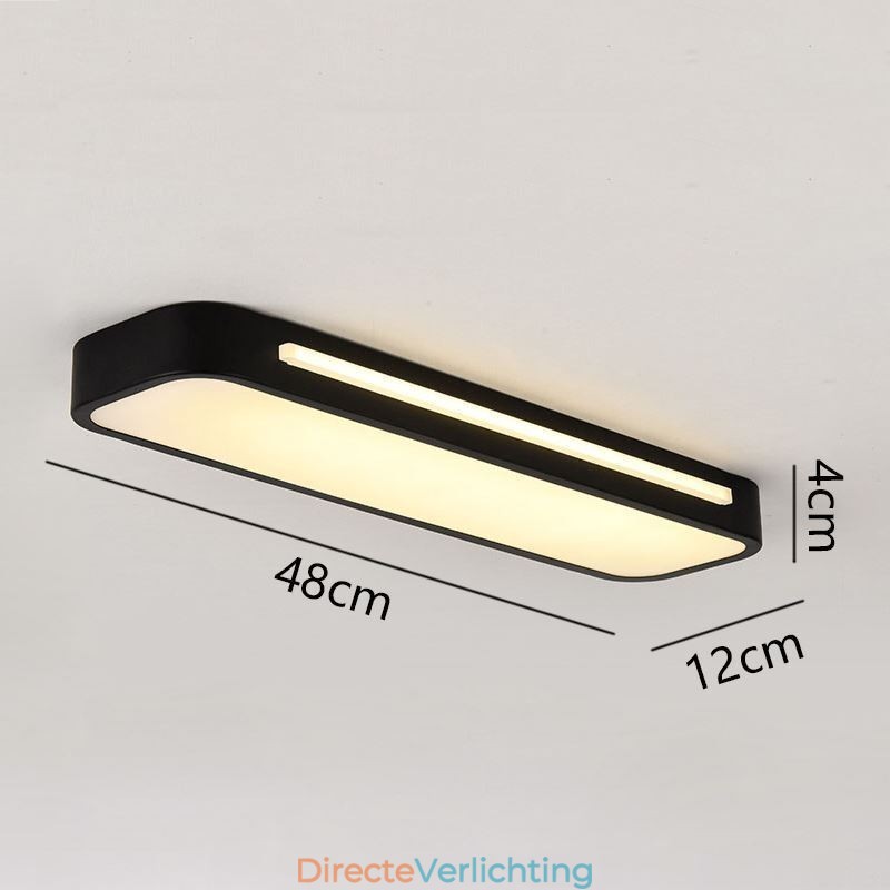 Moderne plafondlamp van acryl met inbouwmontage
