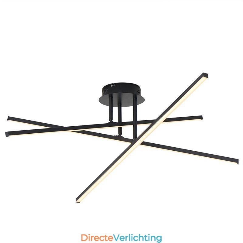 Moderne eenvoudige plafondlamp van aluminium met kunststrips