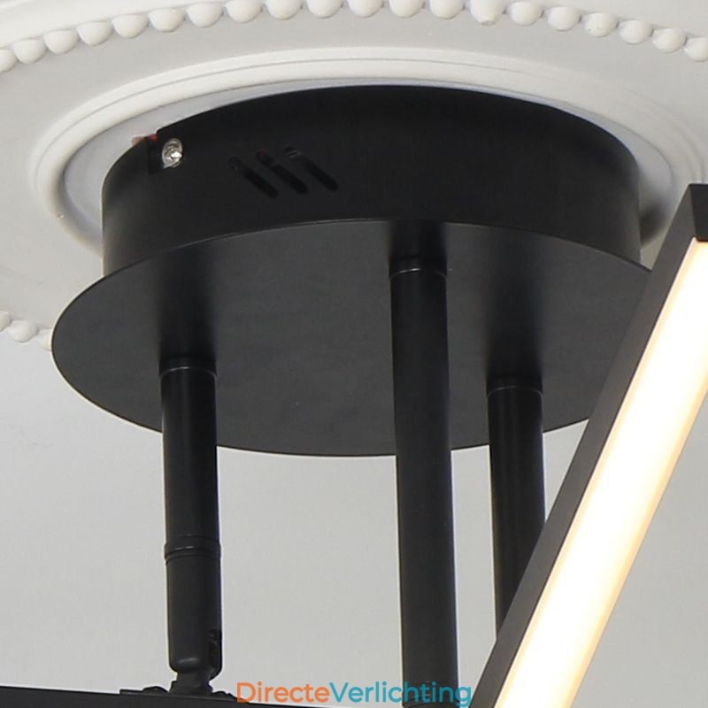 Moderne eenvoudige plafondlamp van aluminium met kunststrips