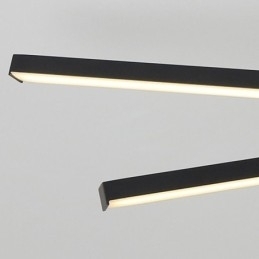 Moderne eenvoudige plafondlamp van aluminium met kunststrips