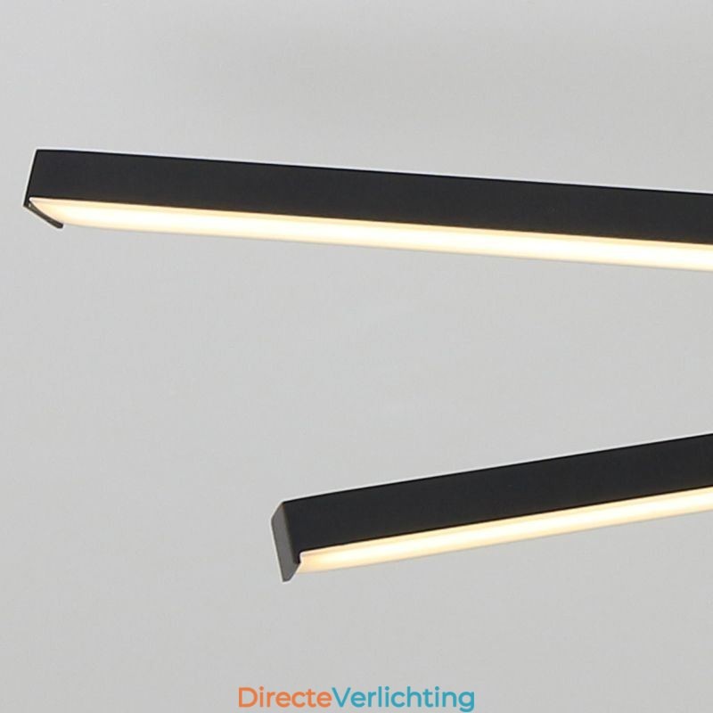 Moderne eenvoudige plafondlamp van aluminium met kunststrips