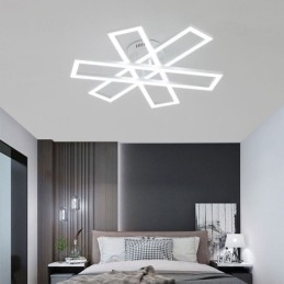 Minimalistische plafondlamp in de vorm van een windmolen van aluminium