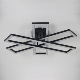 Minimalistische plafondlamp in de vorm van een windmolen van aluminium