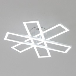 Minimalistische plafondlamp in de vorm van een windmolen van aluminium
