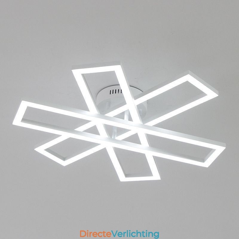 Minimalistische plafondlamp in de vorm van een windmolen van aluminium