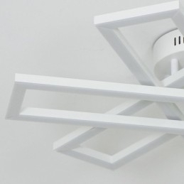 Minimalistische plafondlamp in de vorm van een windmolen van aluminium