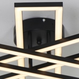 Minimalistische plafondlamp in de vorm van een windmolen van aluminium