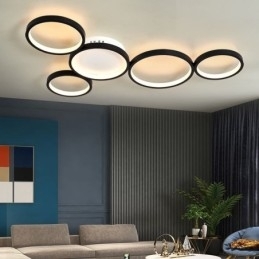 Moderne plafondlamp van aluminium met plafondmontage
