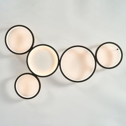 Moderne plafondlamp van aluminium met plafondmontage