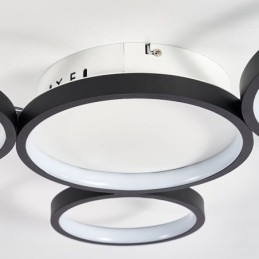 Moderne plafondlamp van aluminium met plafondmontage
