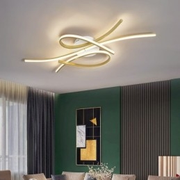 Minimalistische plafondlamp in de vorm van een vlinder van aluminium
