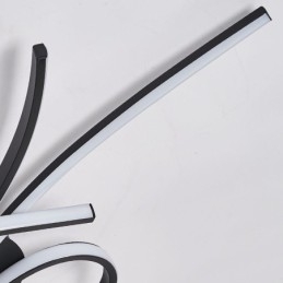 Minimalistische plafondlamp in de vorm van een vlinder van aluminium