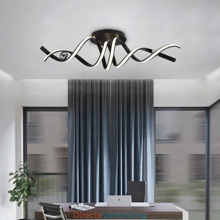 Moderne plafondlamp van aluminium met spiraalvormige plafondmontage Moderne plafondlamp van aluminium met spiraalvormige plafondmontage