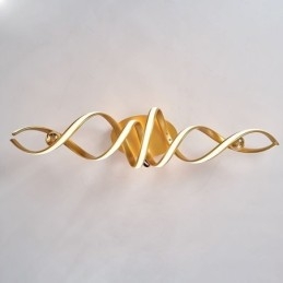 Moderne plafondlamp van aluminium met spiraalvormige plafondmontage