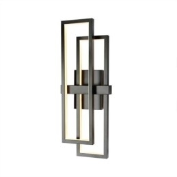 Minimalistische plafondlamp van aluminium met geometrische vormen en een vierkante vorm
