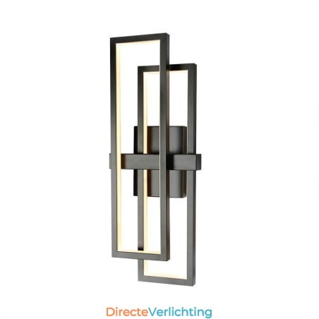 Minimalistische plafondlamp van aluminium met geometrische vormen en een vierkante vorm Minimalistische plafondlamp van aluminium met geometrische vormen en een vierkante vorm