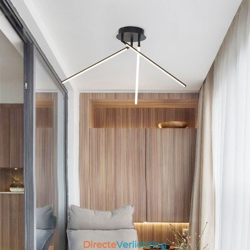 Creatieve plafondlamp in de vorm van een windmolen van aluminium
