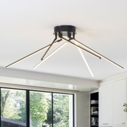Creatieve plafondlamp in de vorm van een windmolen van aluminium