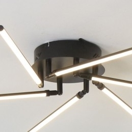 Creatieve plafondlamp in de vorm van een windmolen van aluminium