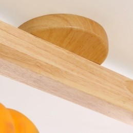 Dubbele kleine pompoen plafondlamp in Japanse retro-stijl