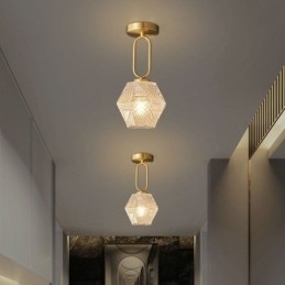 Moderne, inbouw glazen huisverlichting, creatieve plafondlamp