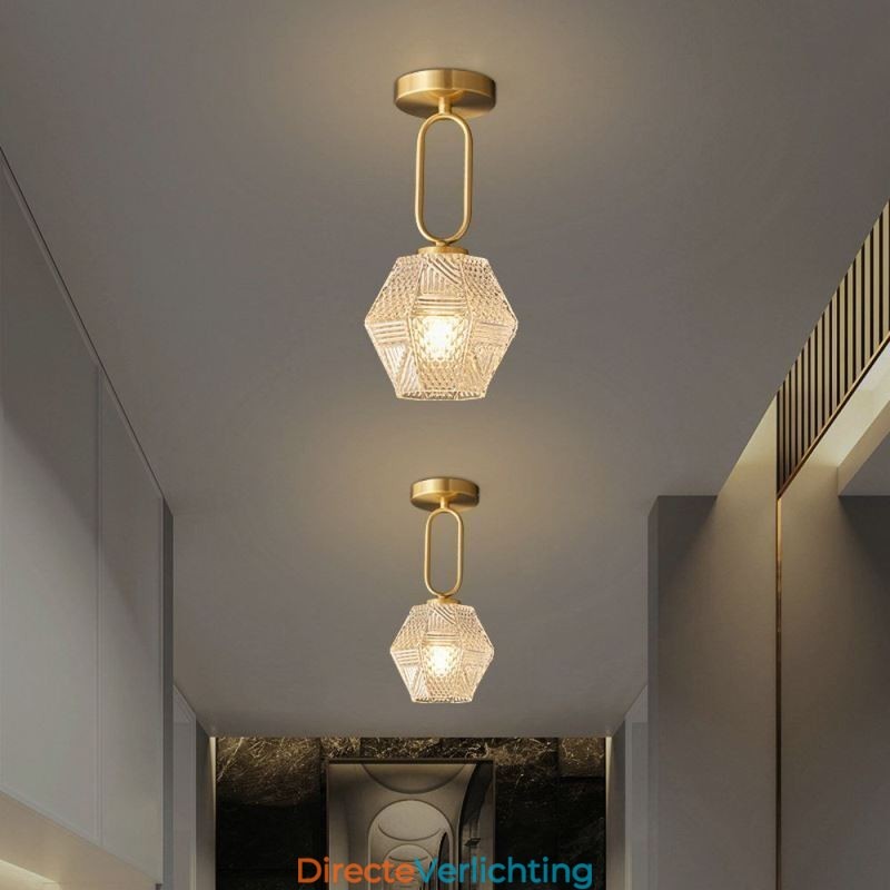 Moderne, inbouw glazen huisverlichting, creatieve plafondlamp