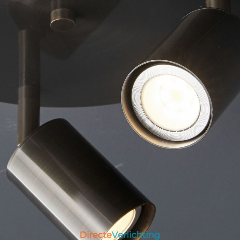 Moderne inbouw gouden zwarte inbouw met 3 lampen koperen kunstverlichting voor thuis
